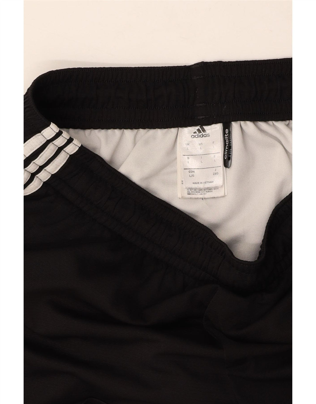 ADIDAS Pantalones cortos deportivos Climalite para hombre Poliéster negro grande