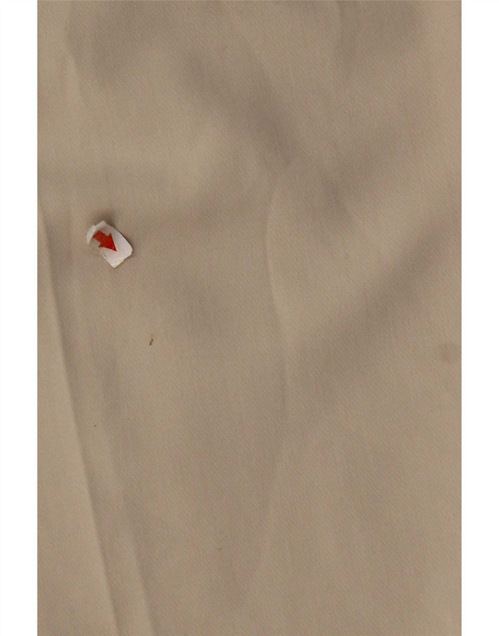 Zara Mujer Pantalón De Traje Cónico Mediano W28 L26 Poliéster Blanco Roto