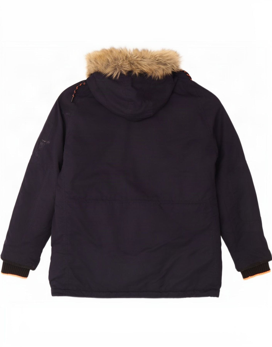 Superdry Parka con capucha para hombre UK 44 2XL Poliéster azul marino