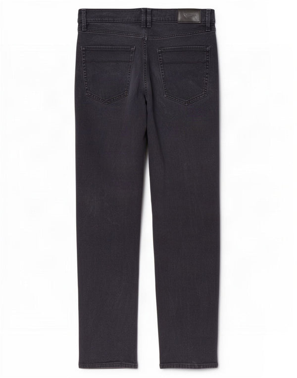 Marks & Spencer Pantalones casuales rectos para hombre W36 L33 Algodón azul marino