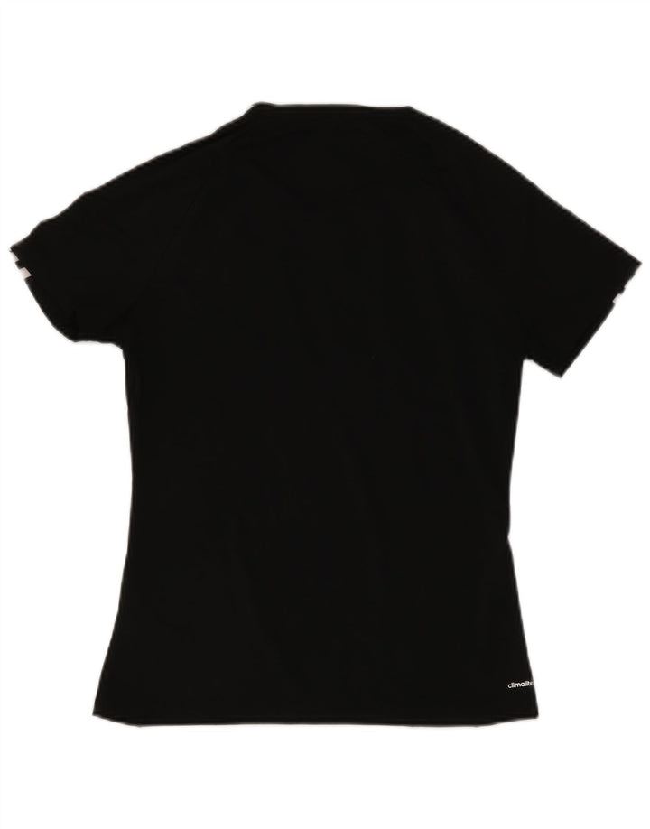 Adidas Mujer Climalite Camiseta Top UK 8/10 Pequeño Negro Poliéster
