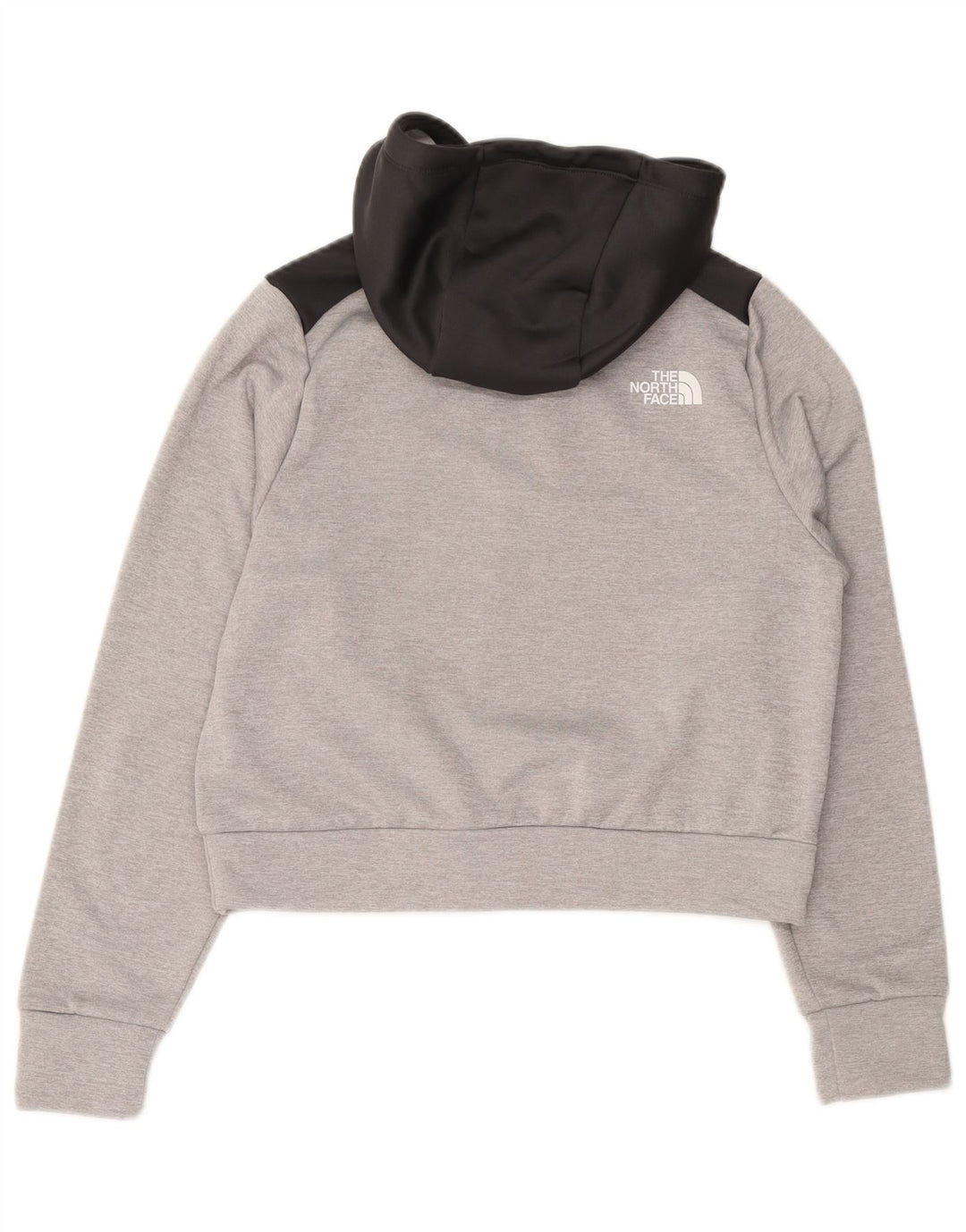 THE NORTH FACE Jersey con capucha corta para mujer Reino Unido 12 Bloque de color gris medio