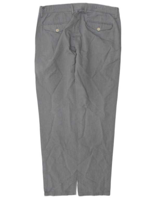 Zara Mens Slim Chino Pantalones EU 42 Medium W32 L31 Algodón Gris