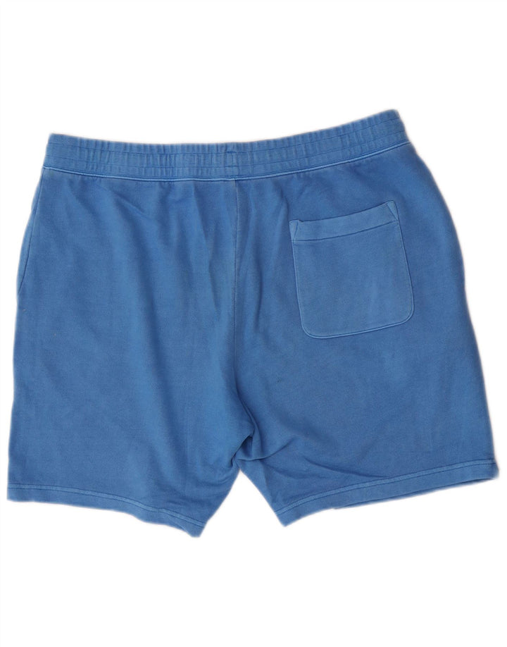 Marks & Spencer Pantalones cortos deportivos de ajuste regular para hombre XL Algodón azul