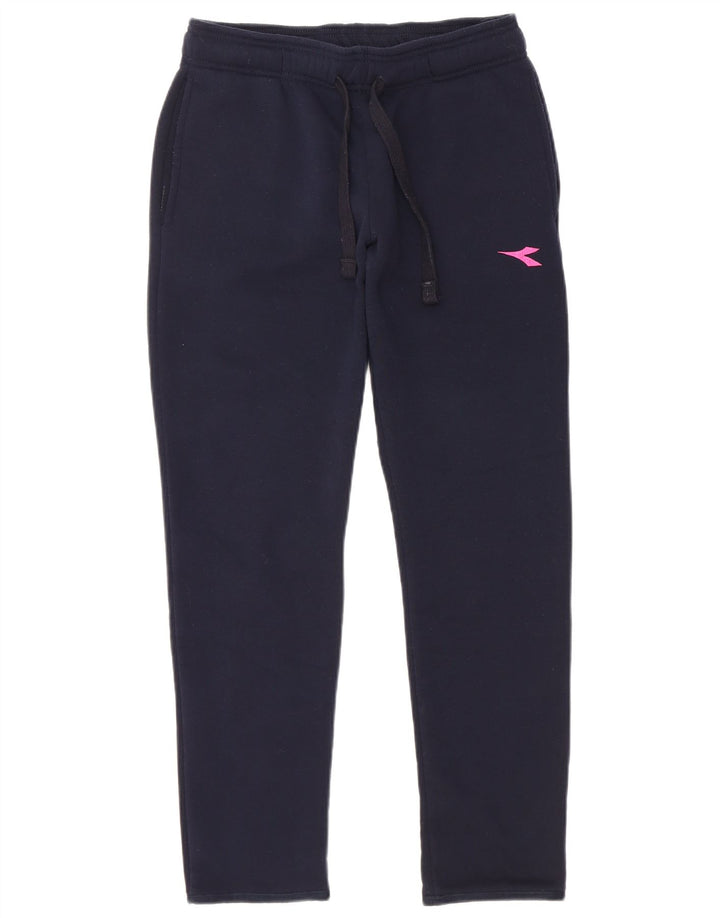 Diadora Pantalón Chándal Mujer ES 40 Medio Azul Marino Poliéster
