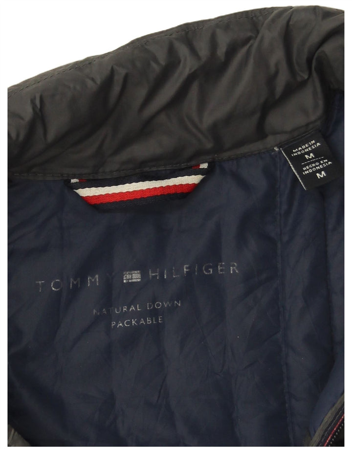 Tommy Hilfiger Chaqueta acolchada para hombre UK 38 Nylon gris medio