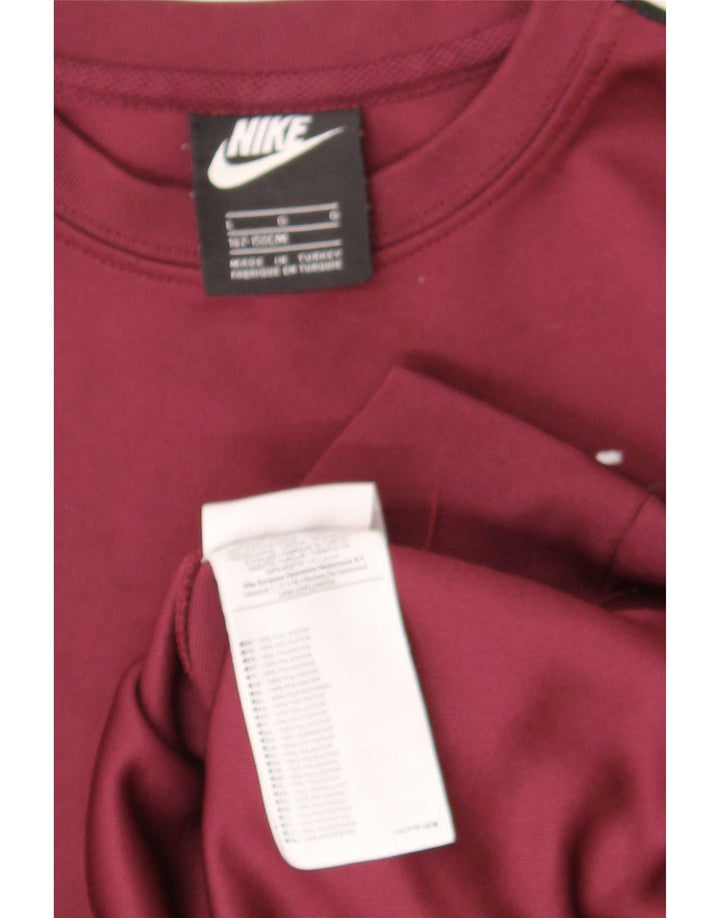Nike - Sudadera gráfica para niños (12 a 13 años, talla grande, color granate)