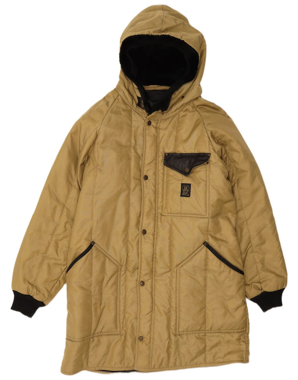 Royal Coast Abrigo acolchado con capucha para hombre UK 42 XL Beige