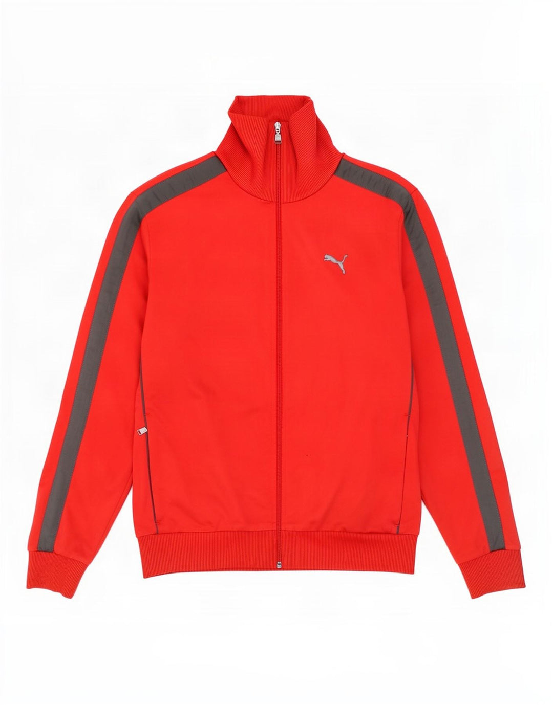 Puma Chaqueta de chándal para hombre, talla grande, color rojo, poliéster