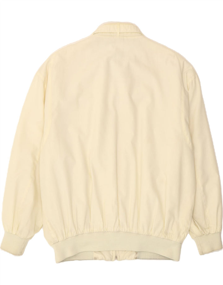 C & A Mens Bomber Jacket UK 44 XL Off White Polyester Vintage C & A and Second-Hand C & A from Messina Hembry 