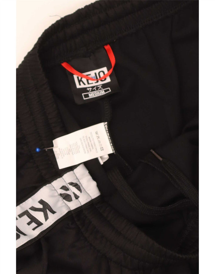 Kejo Mens Graphic Sport Shorts Medium Black Colorblock Poliéster