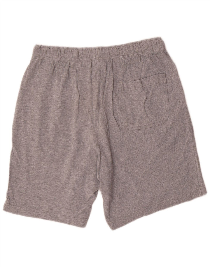 Pantalones cortos deportivos Nike para hombre de algodón gris medio