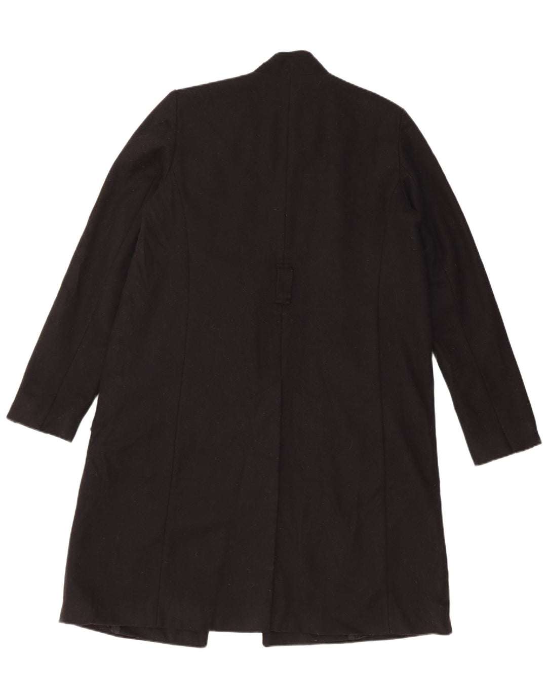 French Connection Abrigo extragrande para mujer UK 40 Lana negra mediana