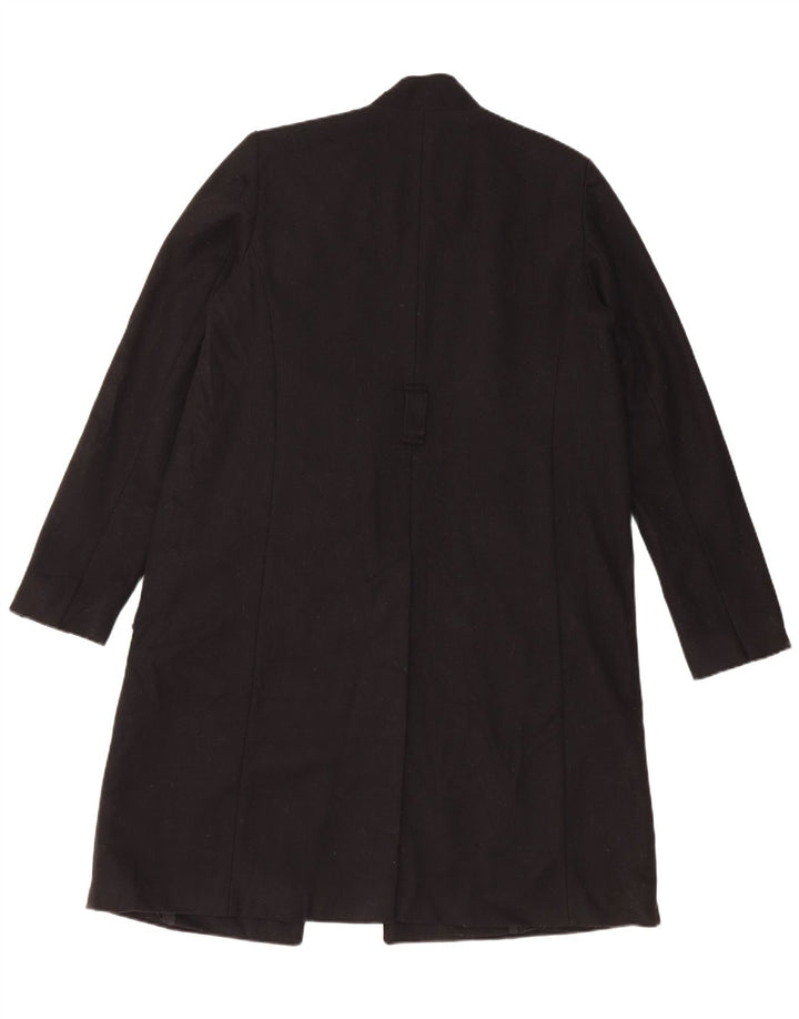 French Connection Abrigo extragrande para mujer UK 40 Lana negra mediana