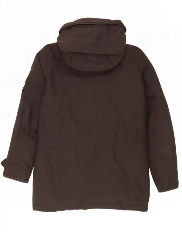 Woolrich Abrigo acolchado con capucha para hombre UK 36 Small Gris Algodón