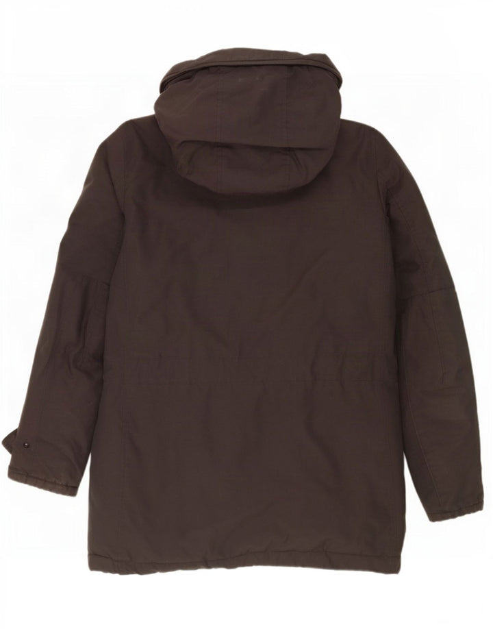 Woolrich Abrigo acolchado con capucha para hombre UK 36 Small Gris Algodón