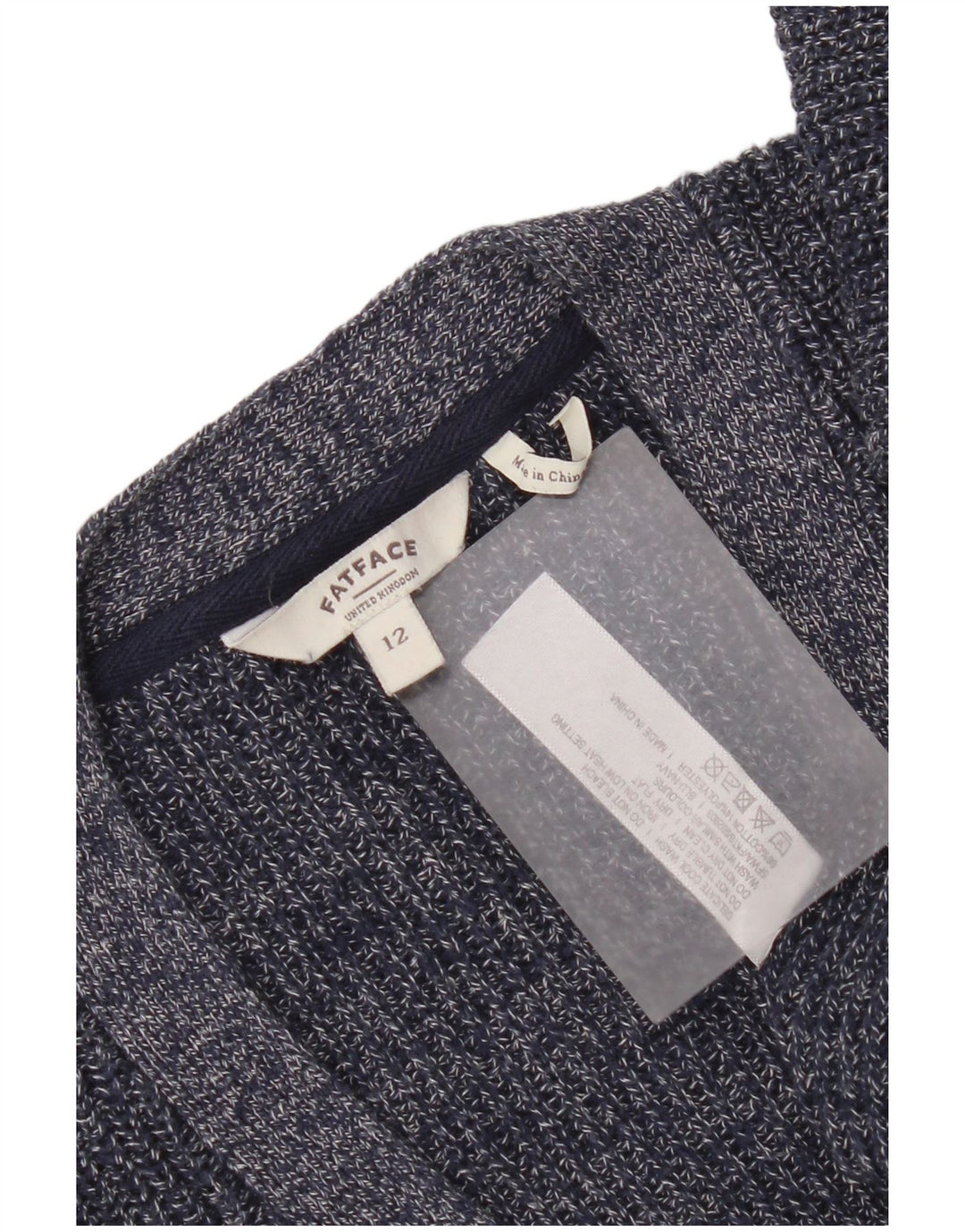 Cárdigan para mujer Fat Face UK 12 Medium Azul marino Algodón
