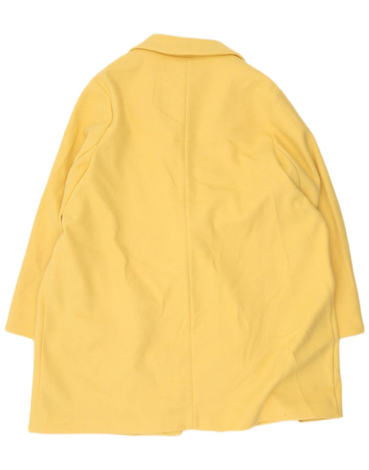 Marks & Spencer Abrigo para mujer UK 24 4XL Algodón amarillo
