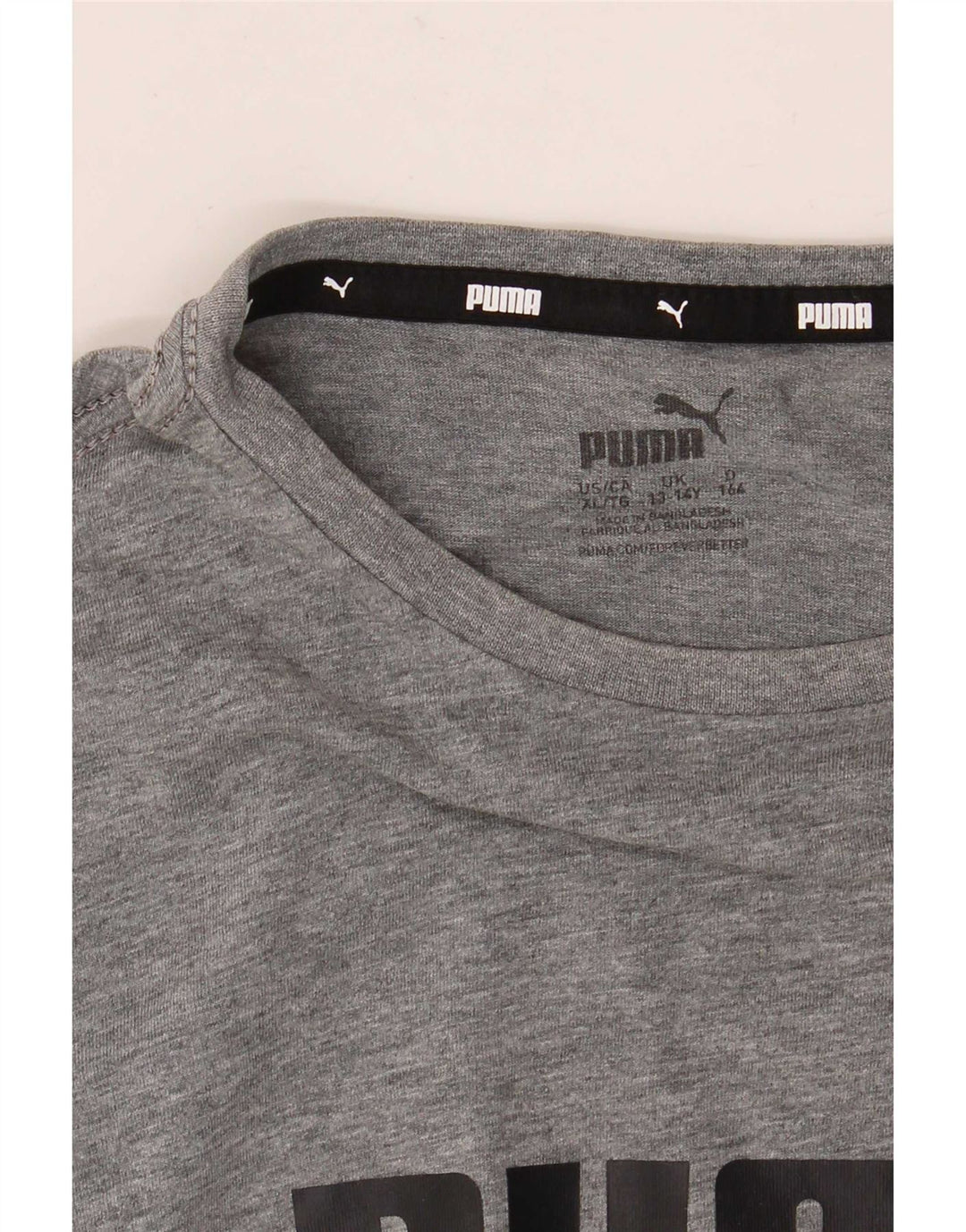 Puma Camiseta gráfica para niño 13-14 años Gris