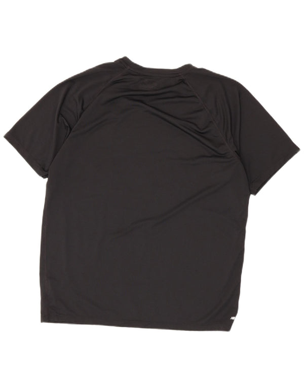 New Balance - Camiseta gráfica para hombre, talla grande, poliéster negro