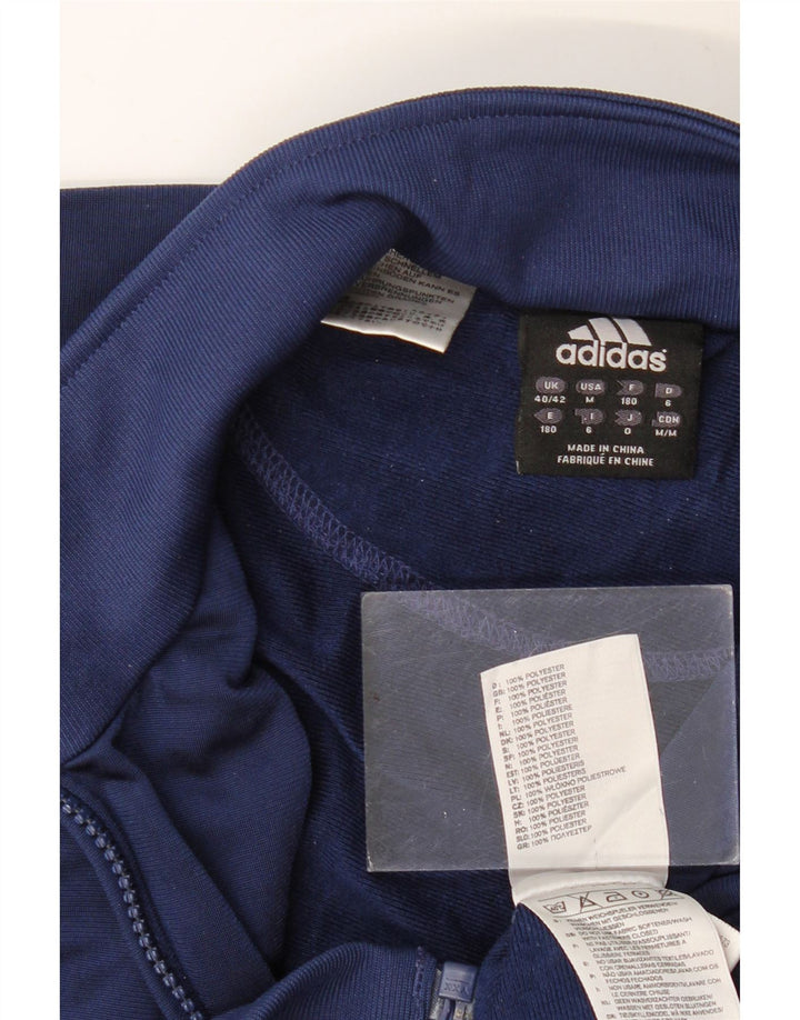 ADIDAS Chaqueta de chándal para hombre UK 40/42 Medium Azul marino Colorblock