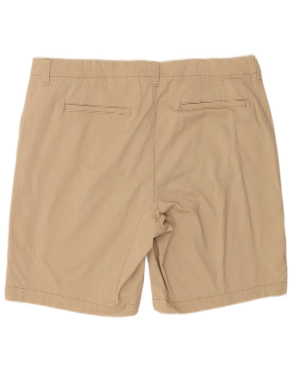 Lee Pantalones cortos casuales de talle medio para mujer US 18 2XL W38 Algodón beige