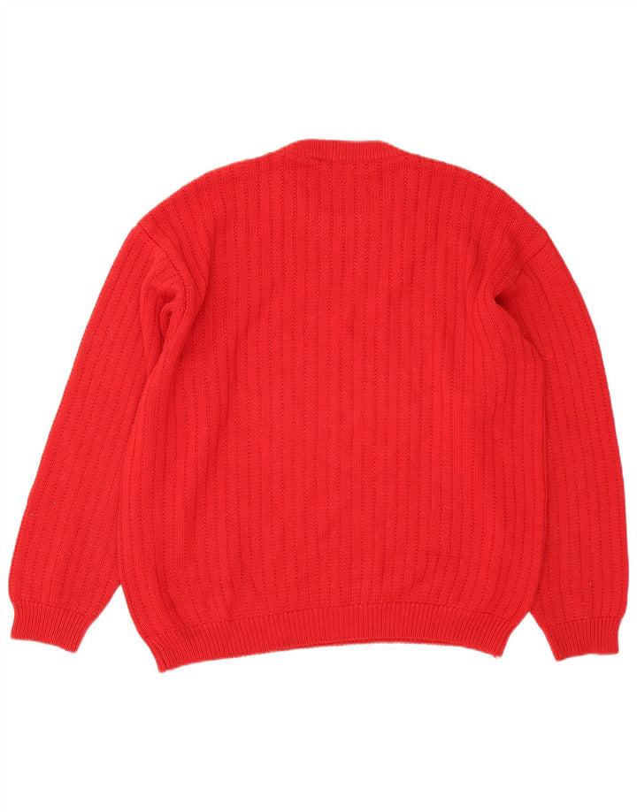 Il Granchio Jersey De Cuello Redondo Hombre XL Lana Roja