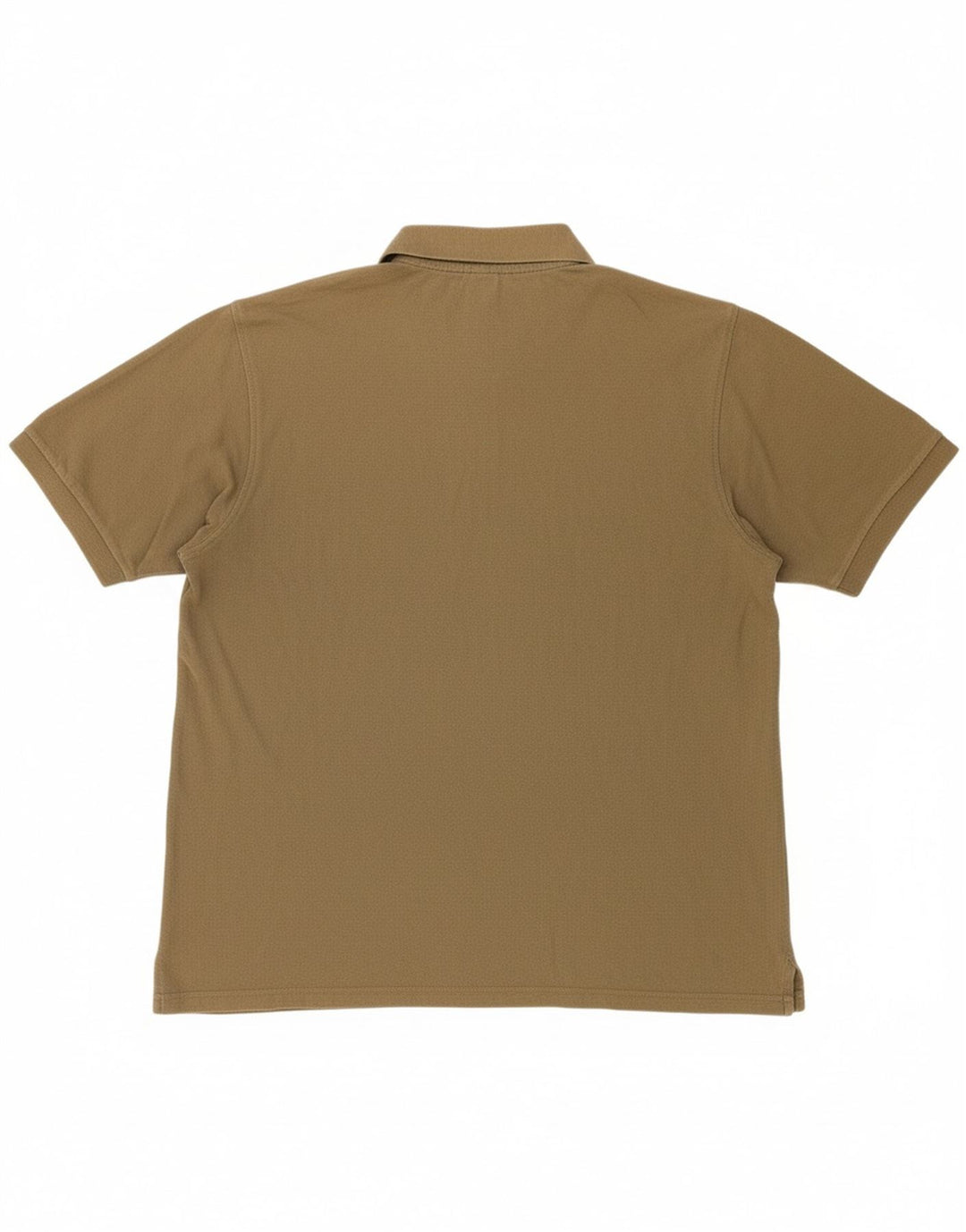 REEBOK Mens Polo Shirt Large Khaki Cotton