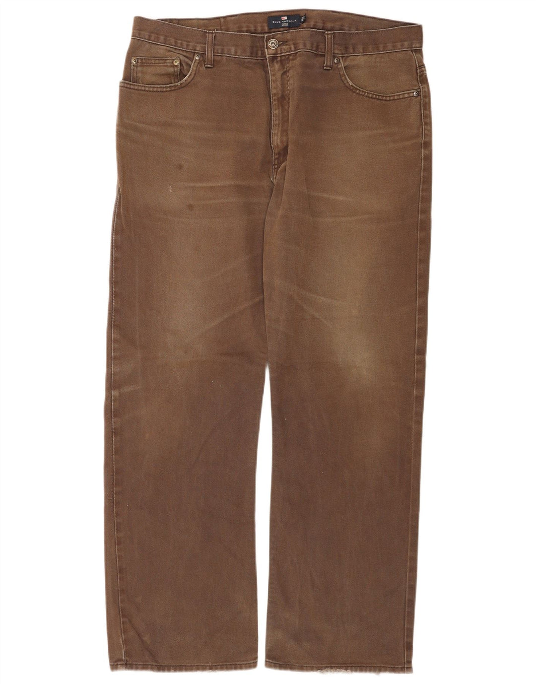 Marks & Spencer Vaqueros rectos Blue Harbor para hombre W38 L31 Algodón marrón
