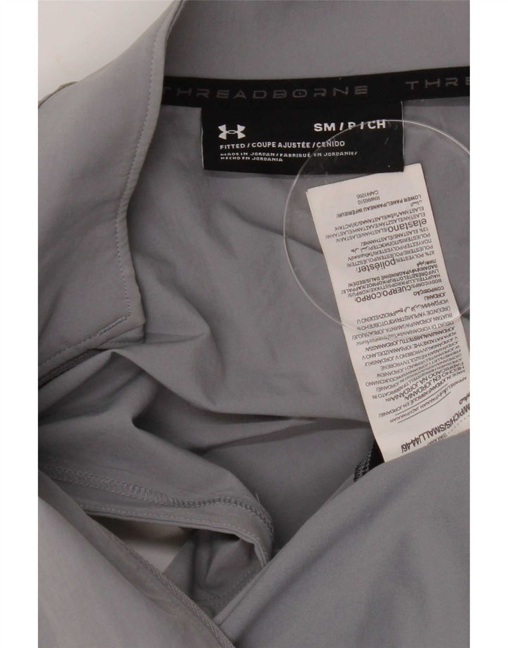 Under Armour Chaqueta de chándal sin mangas para hombre, color gris pequeño, color block