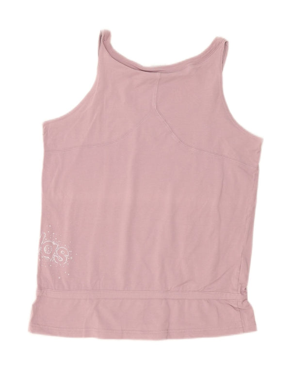 Adidas Mujer Gráfico Chaleco Top UK 18 XL Algodón Púrpura