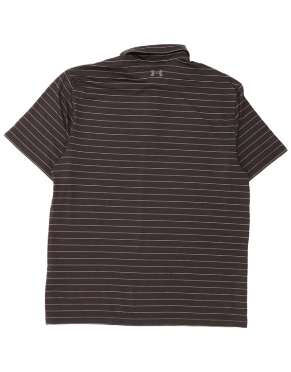 UNDER ARMOUR Polo para hombre Poliéster a rayas negras grandes