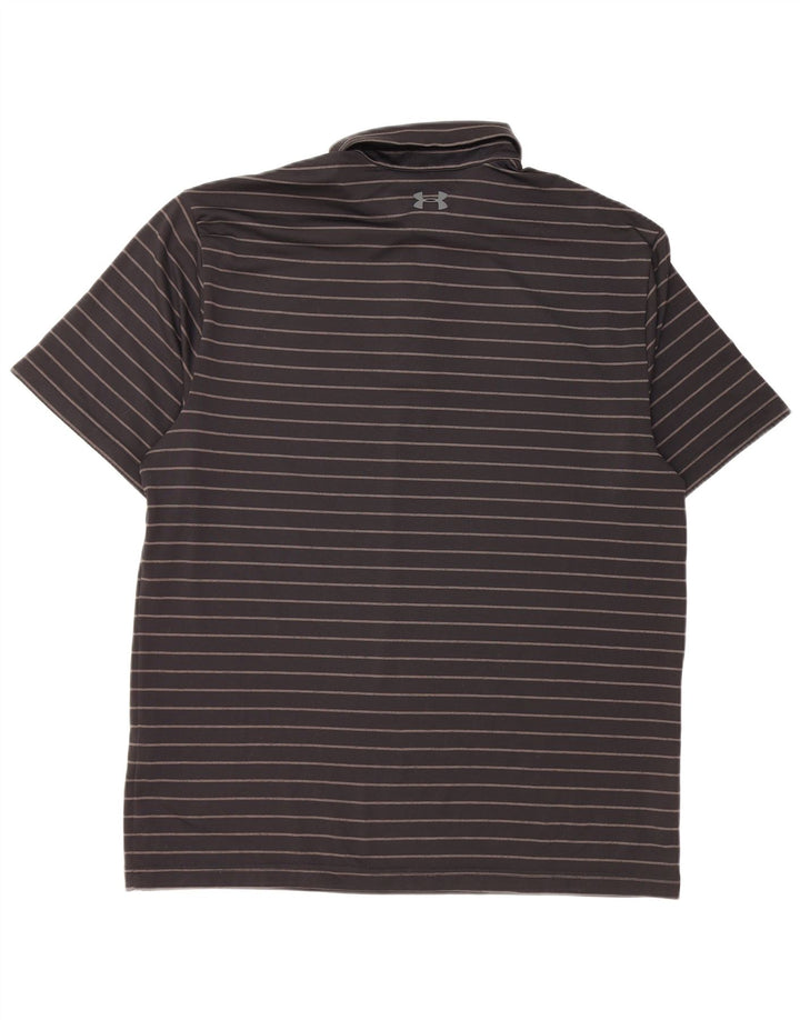 UNDER ARMOUR Polo para hombre Poliéster a rayas negras grandes