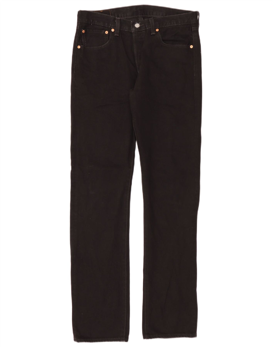 Levi's Vaqueros rectos 501 para hombre W31 L34 Algodón negro