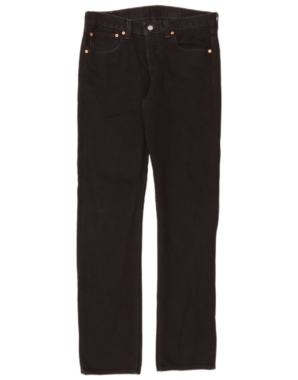 Levi's Vaqueros rectos 501 para hombre W31 L34 Algodón negro
