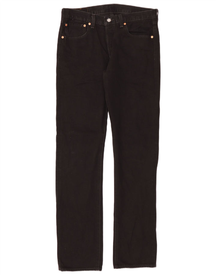 Levi's Vaqueros rectos 501 para hombre W31 L34 Algodón negro