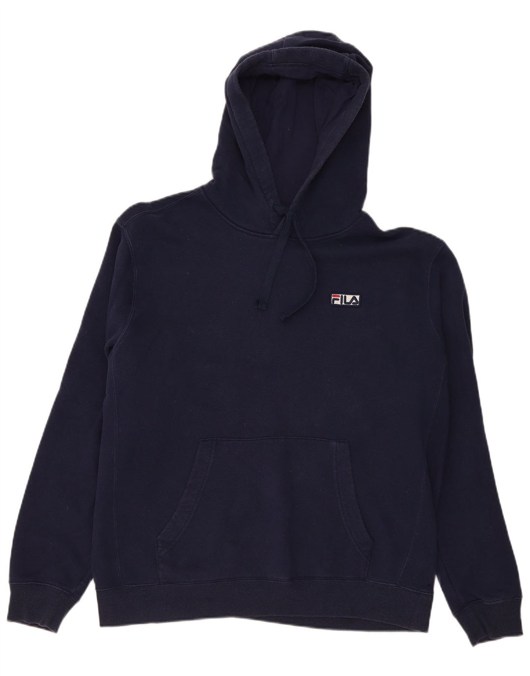 Fila Hombre Sudadera Con Capucha Jumper Grande Azul Marino Algodón