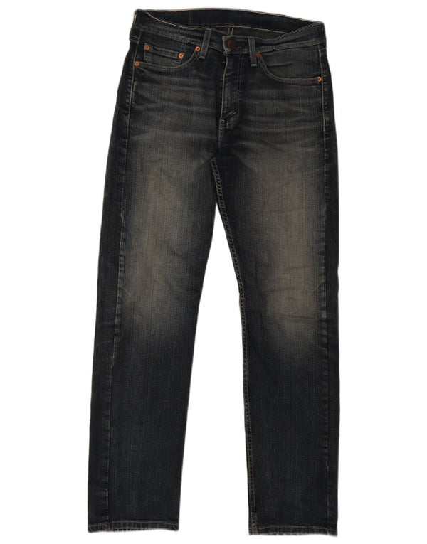 Levi's Vaqueros rectos de corte regular 505 para hombre W30 L32 Azul marino