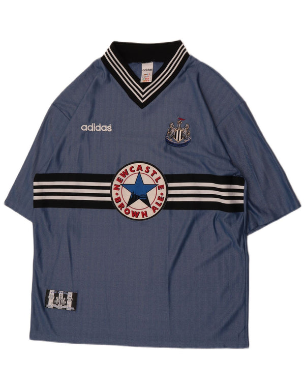 Adidas Hombre Newcastle United 1996-1997 Segunda Equipación XL Azul Poliéster Deportes