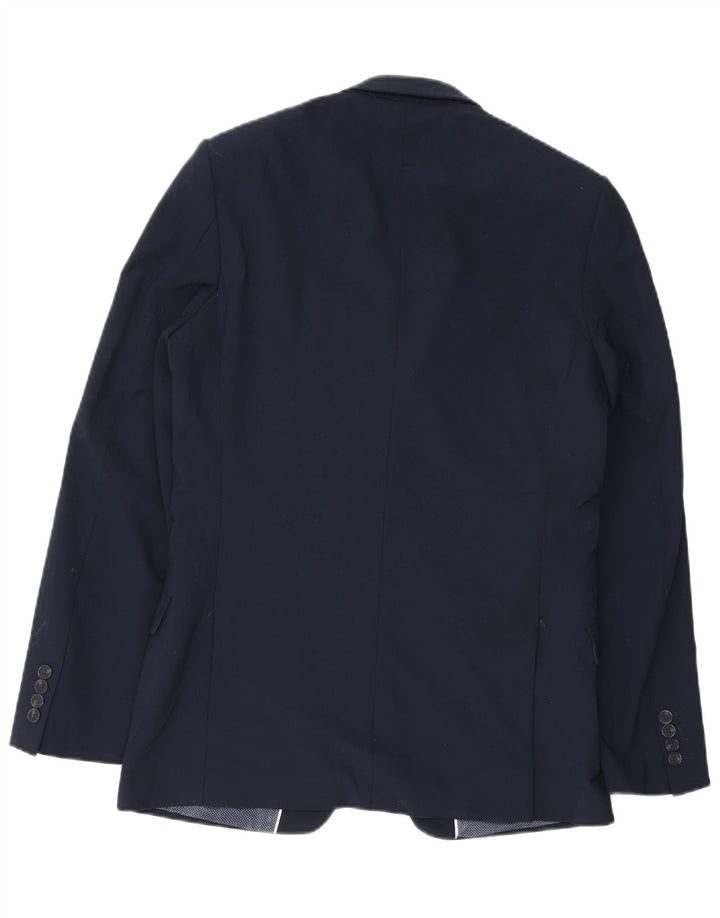 Marks & Spencer Chaqueta tipo blazer entallada con 2 botones para hombre UK 38 Medium Azul marino