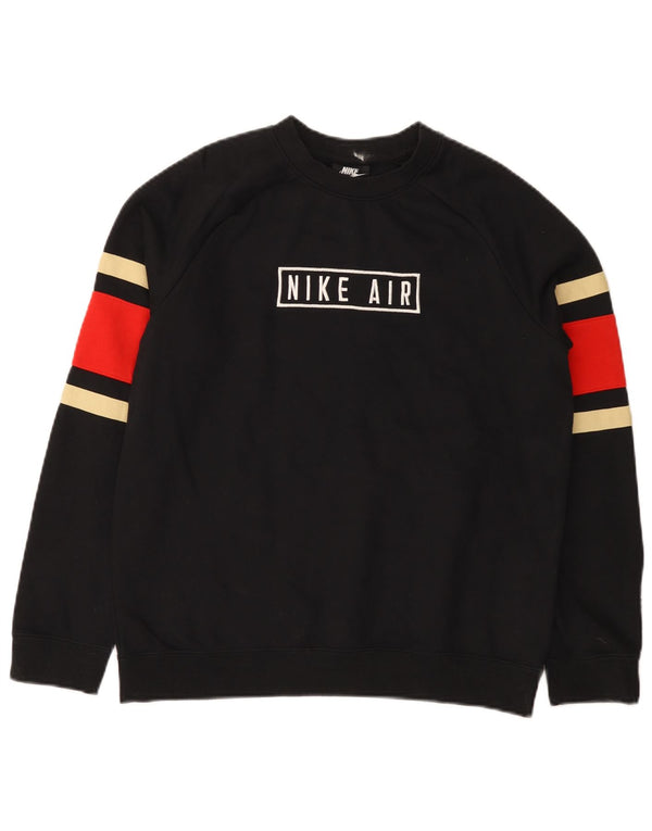 Nike Sudadera gráfica para niños 13-14 años XL Negro Colorblock Algodón