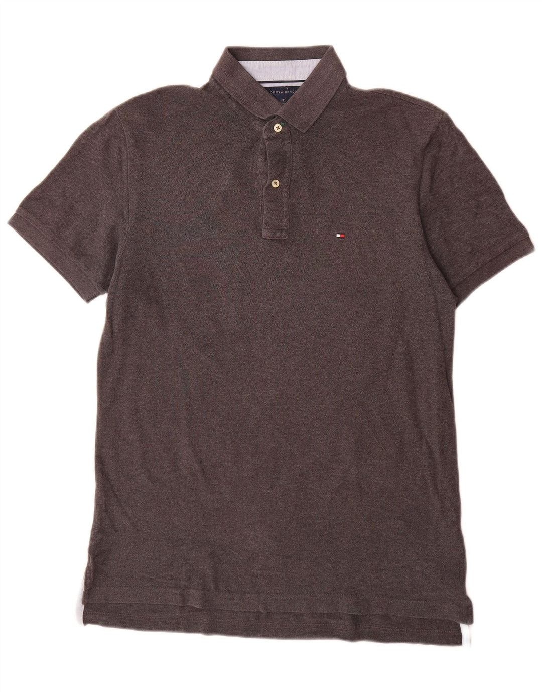 Polo Tommy Hilfiger Hombre Algodón Gris Medio