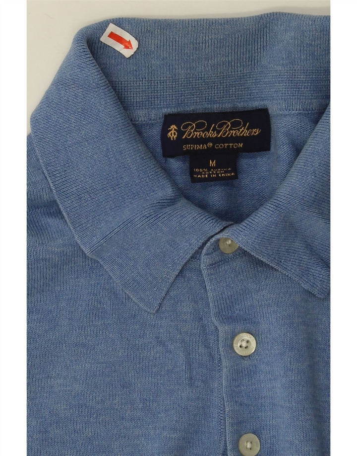 Brooks Brothers Polo Hombre Algodón Azul Medio
