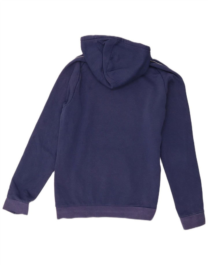 Adidas Hombre Sudadera Con Capucha Jumper Azul Medio Algodón