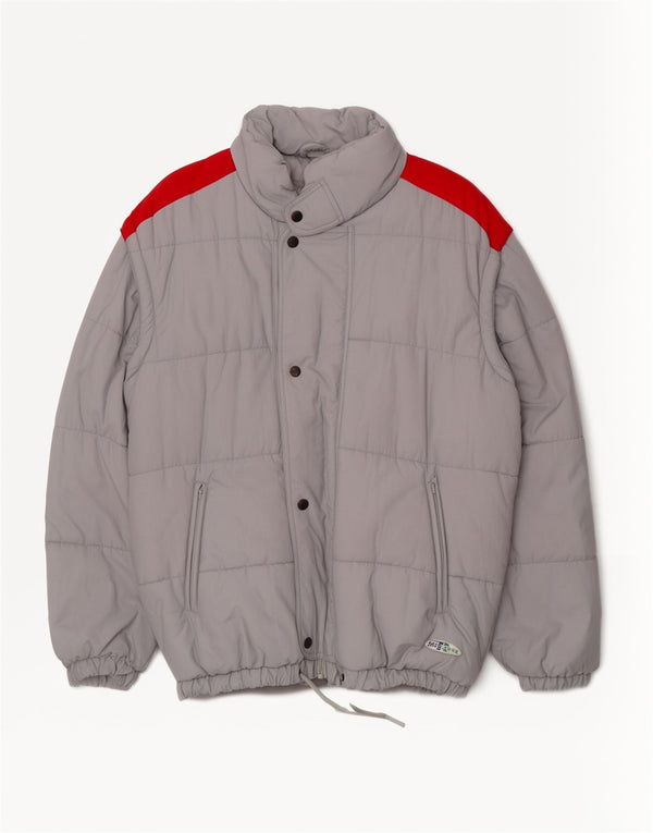 MCROSS Chaqueta Acolchada Hombre IT 48 Poliamida Gris Medio