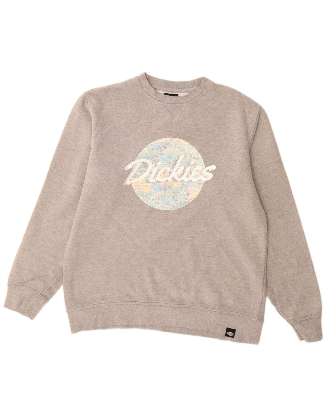 Dickies Hombre Sudadera Gráfica Jersey Grande Gris Algodón