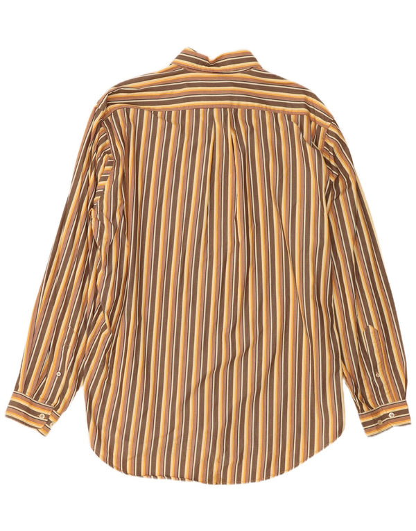 Marlboro Classics Camisa Regular Fit Hombre XL Algodón A Rayas Marrón