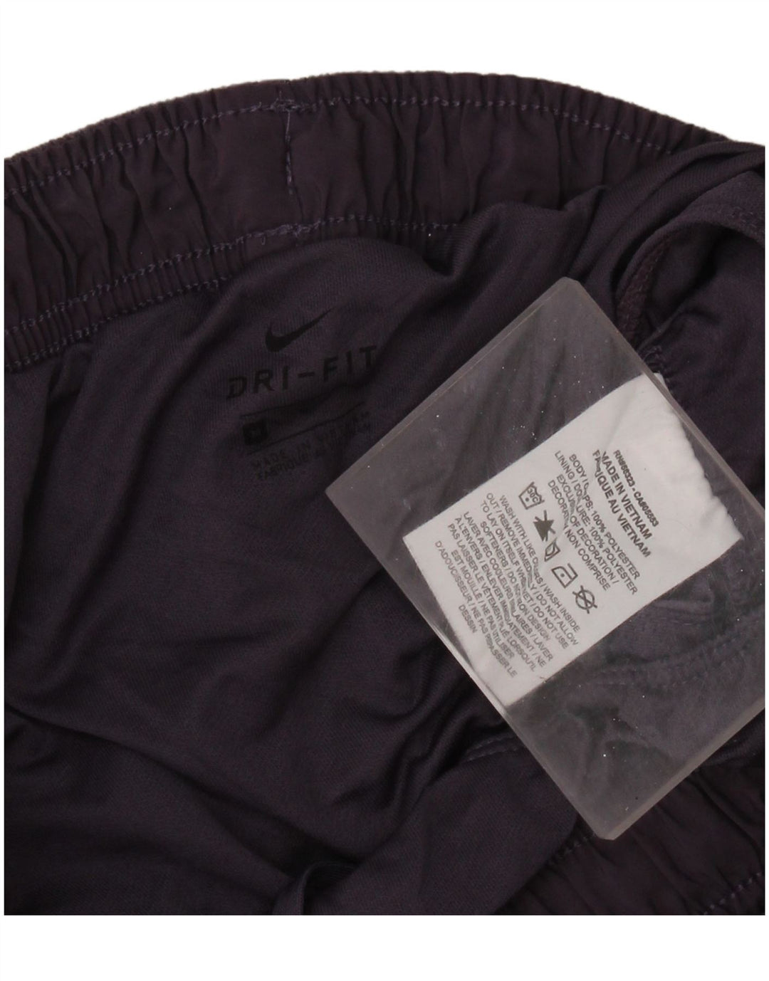 NIKE Pantalones cortos deportivos Dri Fit para mujer UK 44 Poliéster moteado morado mediano