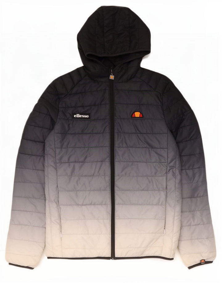 Chaqueta acolchada con capucha para mujer Ellesse UK 44 Medium Azul marino Colorblock