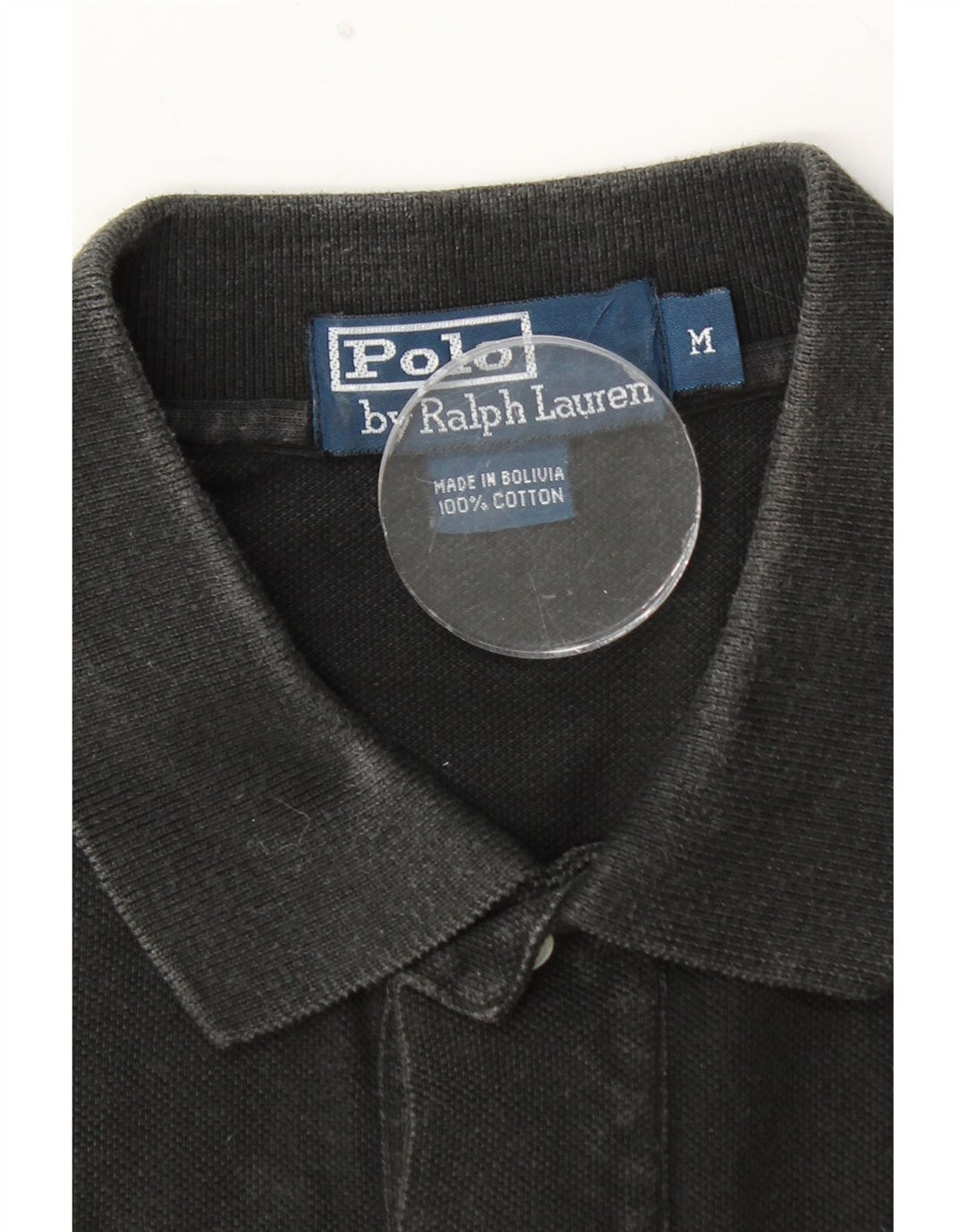 POLO RALPH LAUREN Polo de hombre de algodón a rayas negro mediano